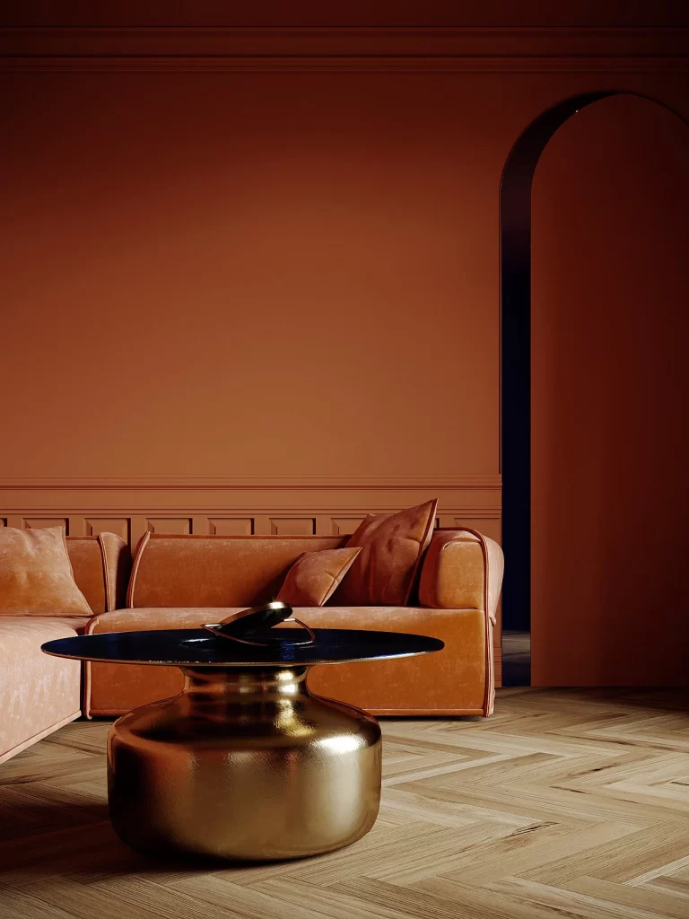 Orange Subtle 3D Background