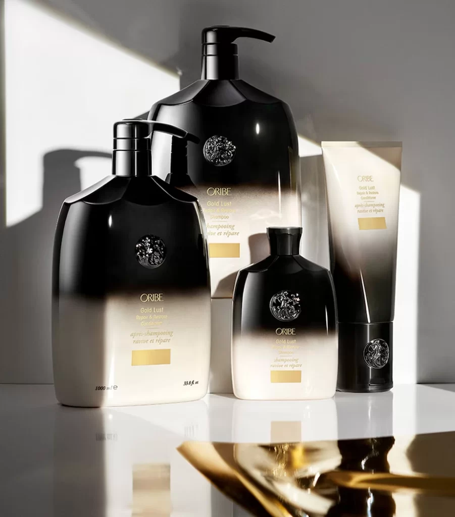 Oribe Shampoo And Conditioner Bottle Closeup