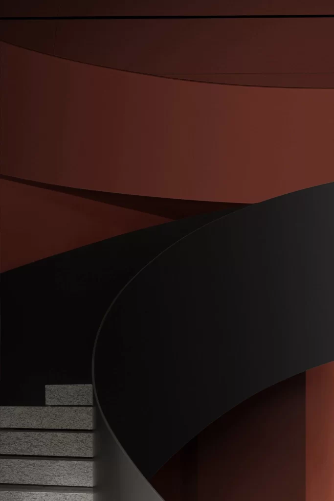 Black Bold Curve 3D Background