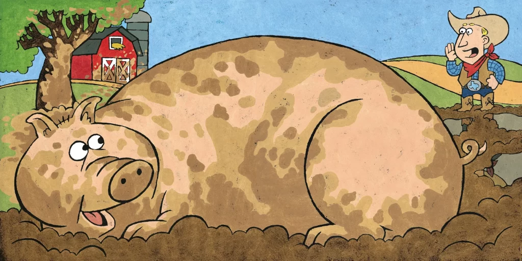 Pig Mud Bath Are You a Horse Spread