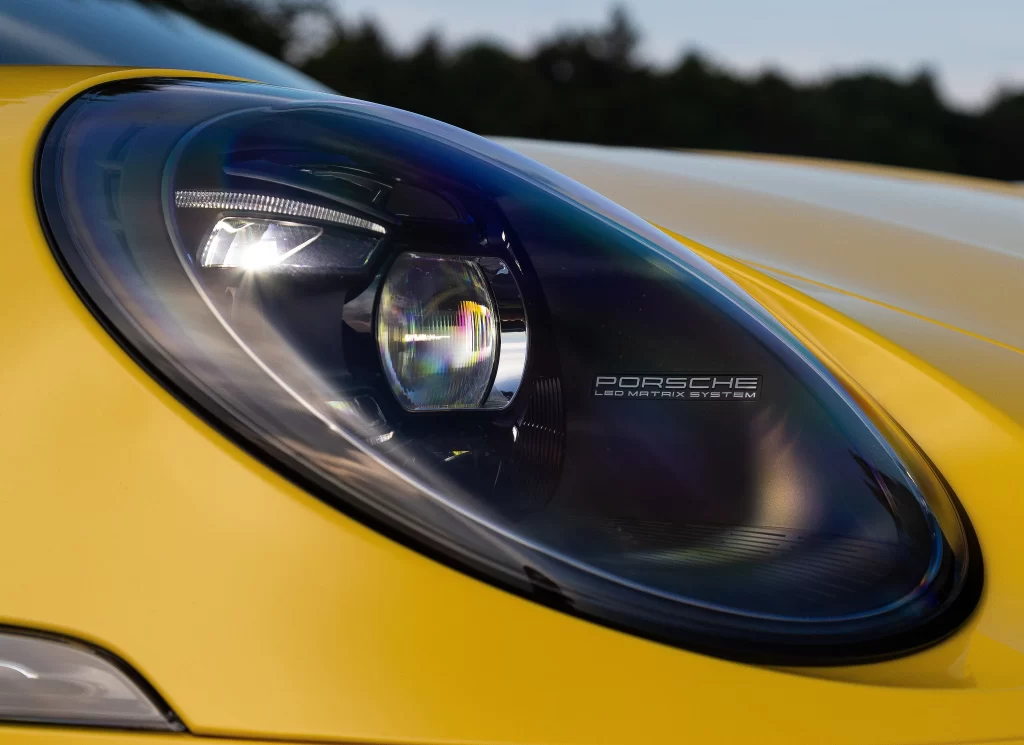 Porsche LED Matrix Headlight Detail