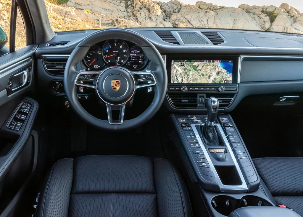 Porsche SUV Interior Digital Gauge View