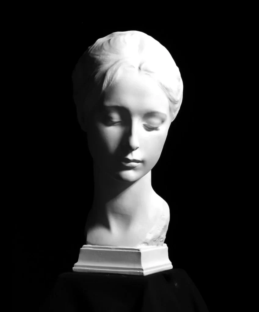 Portrait of a Girl Cellini Plaster Bust