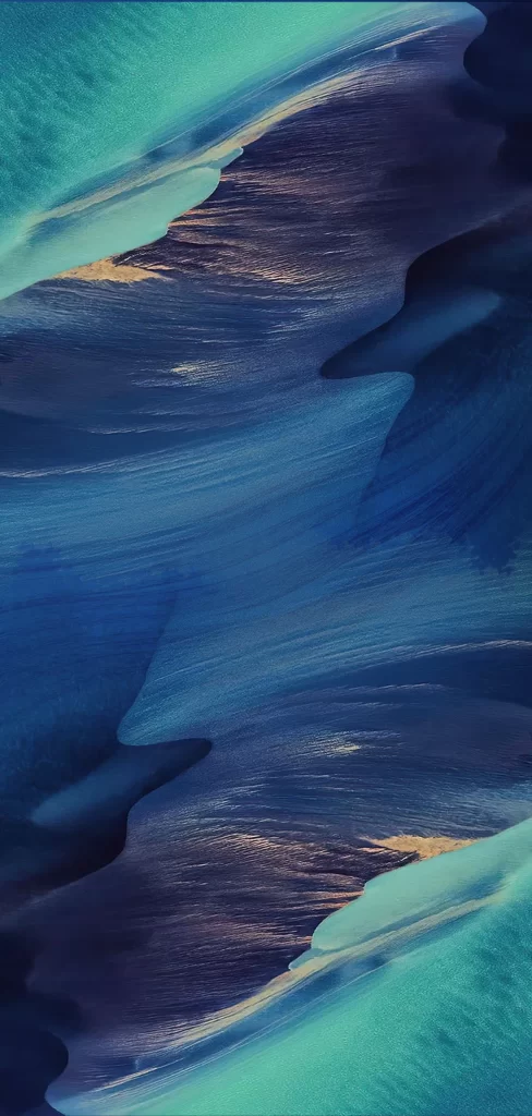 Blue Layered Flow Abstract Background