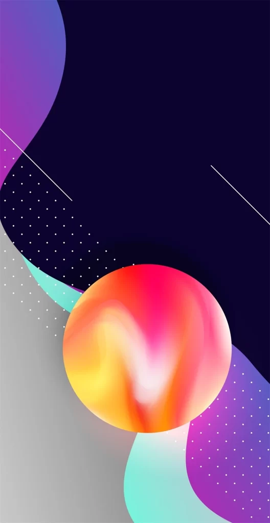 Purple Circle 3D Background