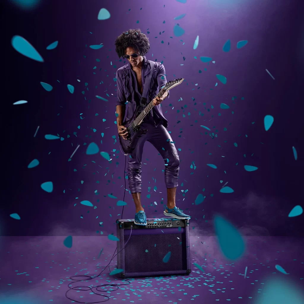 Purple Deep 3D Background