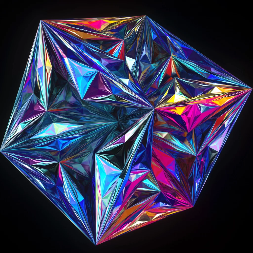 Purple Geometric 3D Background