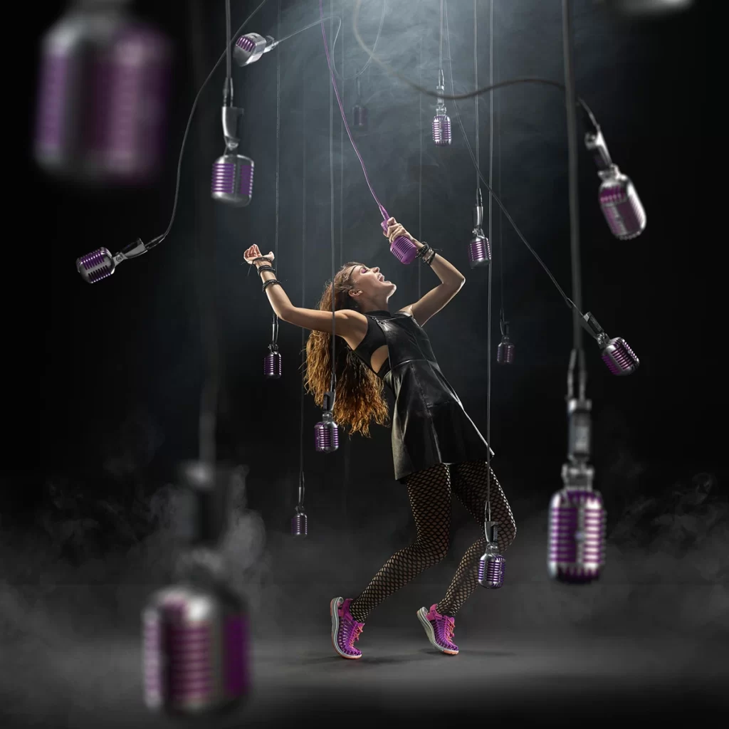 Purple Vivid 3D Background