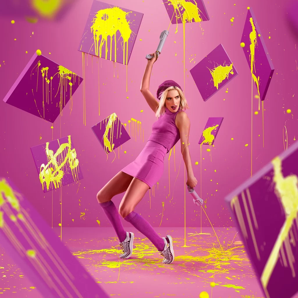 Purple Warm 3D Background