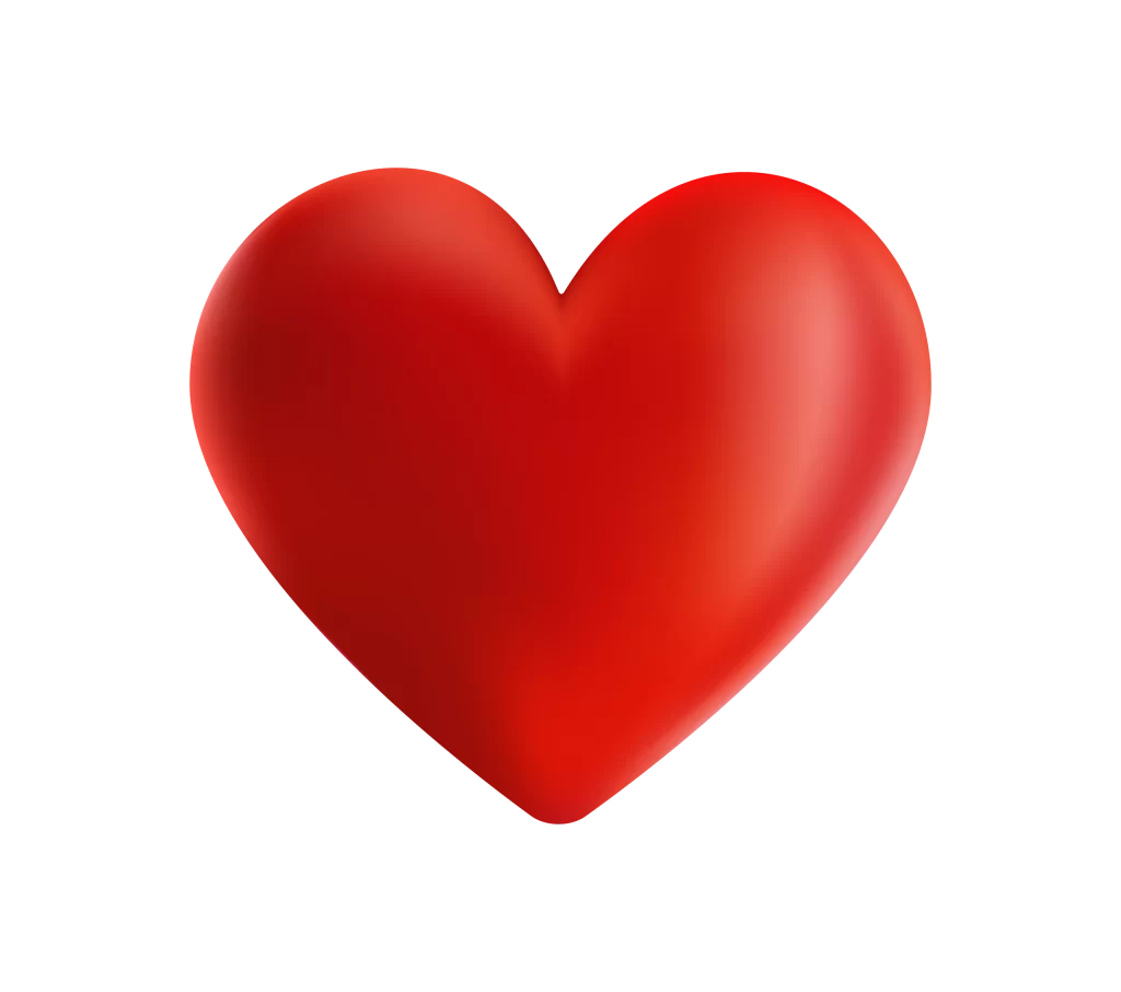White Heart Soft 3D Background