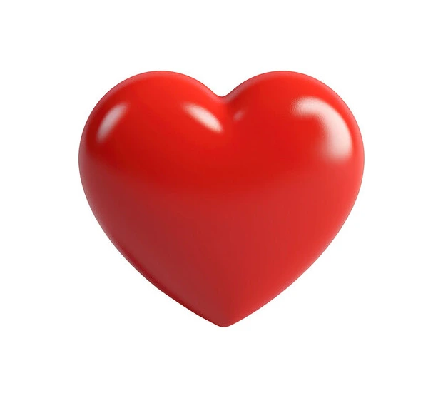 White Bold Heart Background