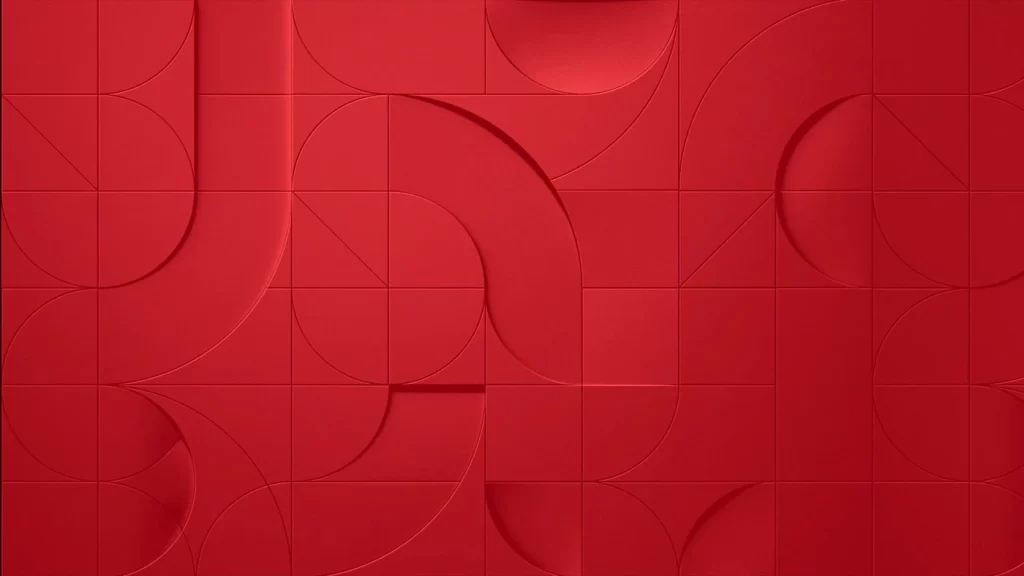 Red Glow Curve 3D Background