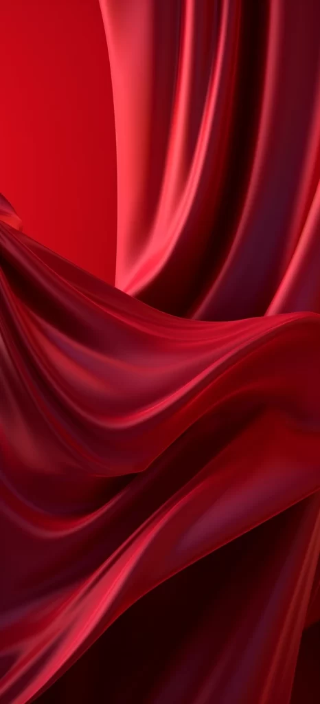Red Flow Liquid 3D Background
