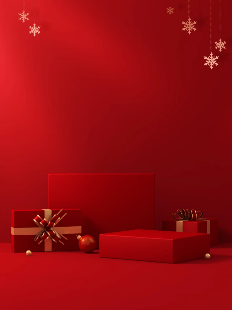 Red Ethereal 3D Background