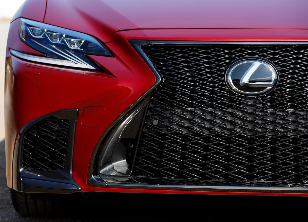 Red Lexus RC Coupe Front View