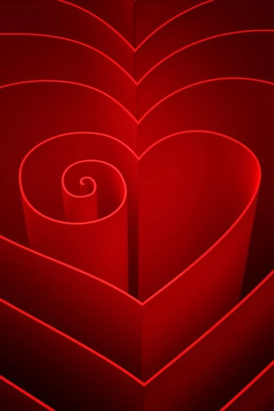 Red Gradient Swirl 3D Background