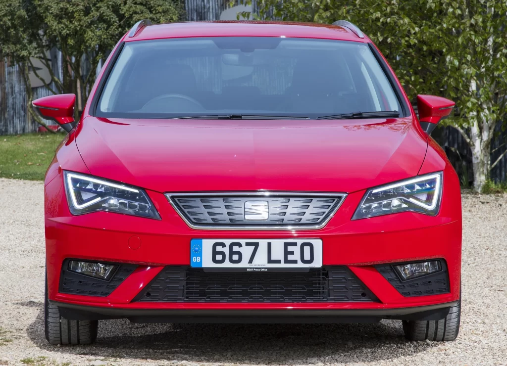 Red Seat Hatchback Gravel Front View