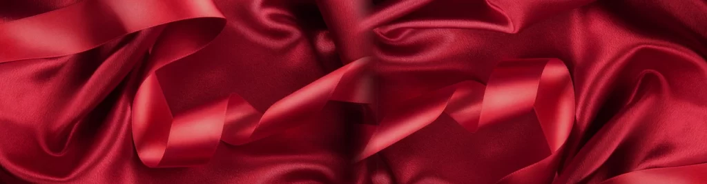 Red Ribbon Texture Background