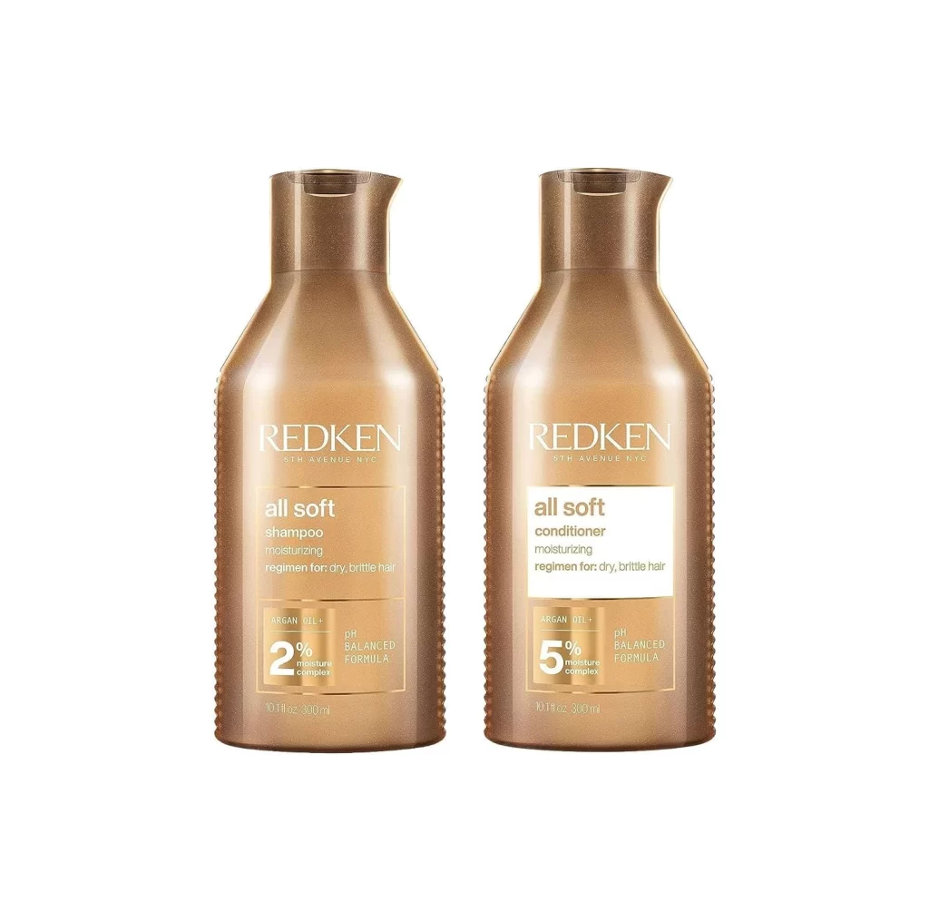 Redken Shampoo And Conditioner Bottle Closeup