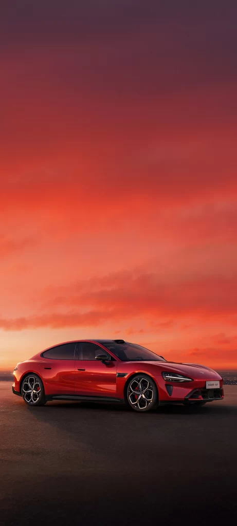 SU7 Ultra Red Side Sunset View