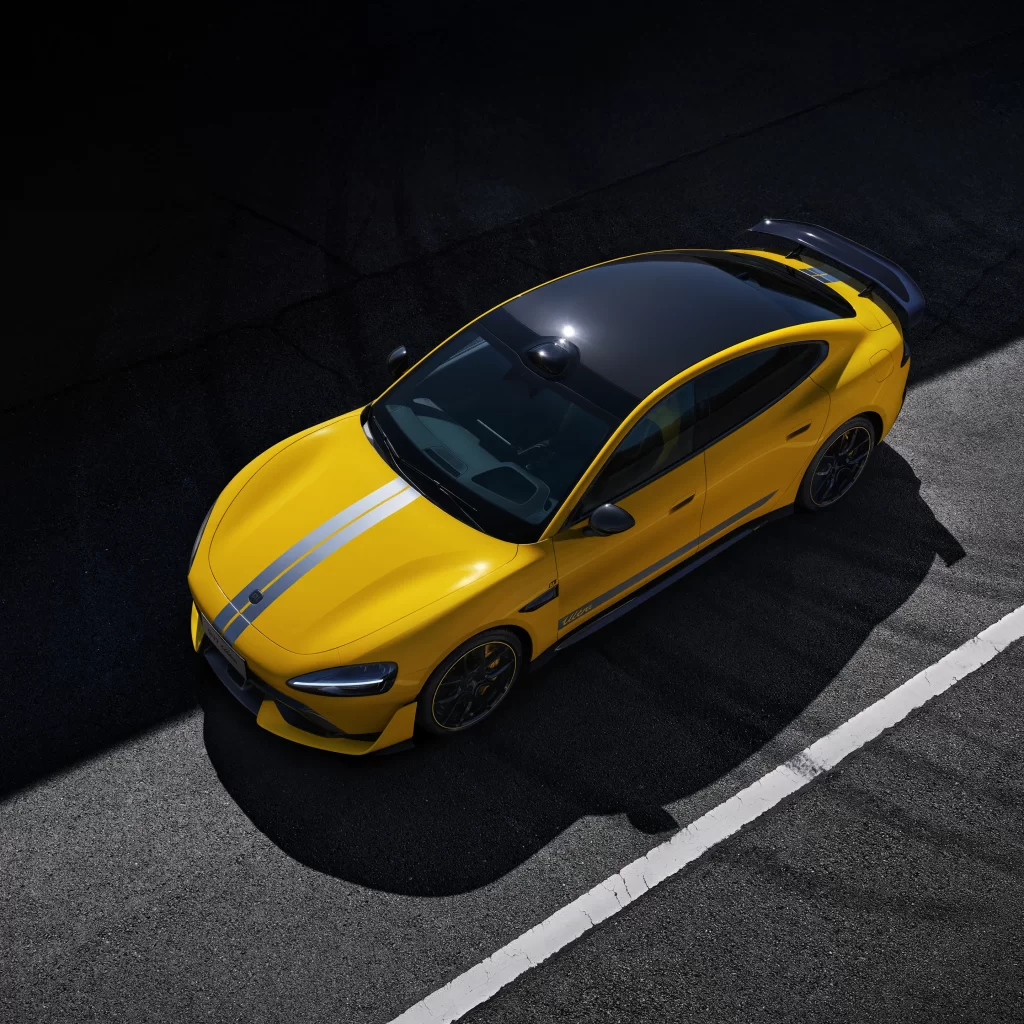 SU7 Ultra Yellow Top Studio View
