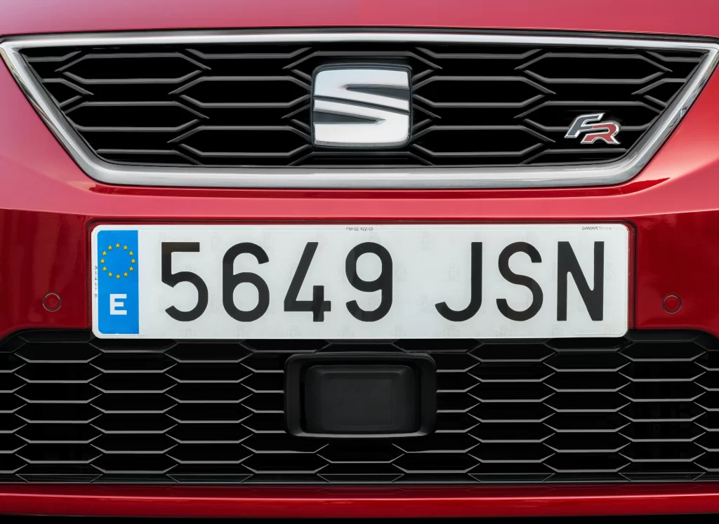 Seat FR Front View Red Car Photography