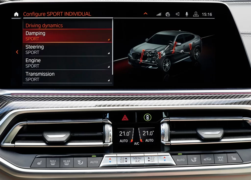 Sedan Dashboard Interior View Detail