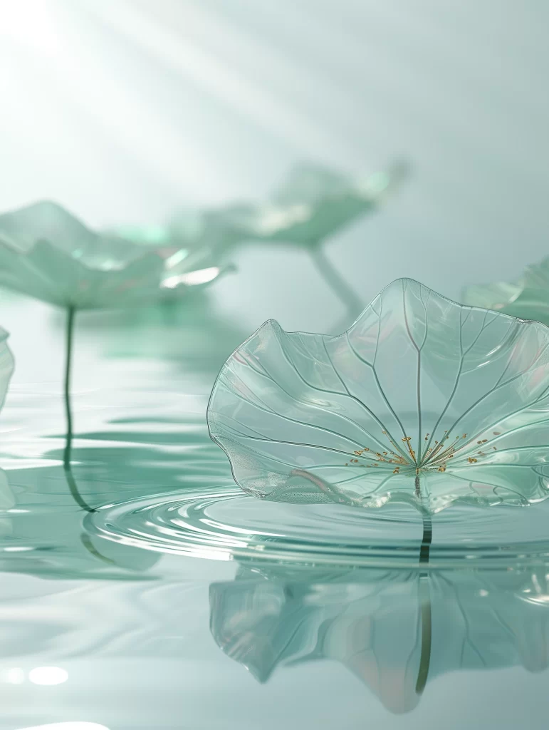 Gray Petal Flow Background