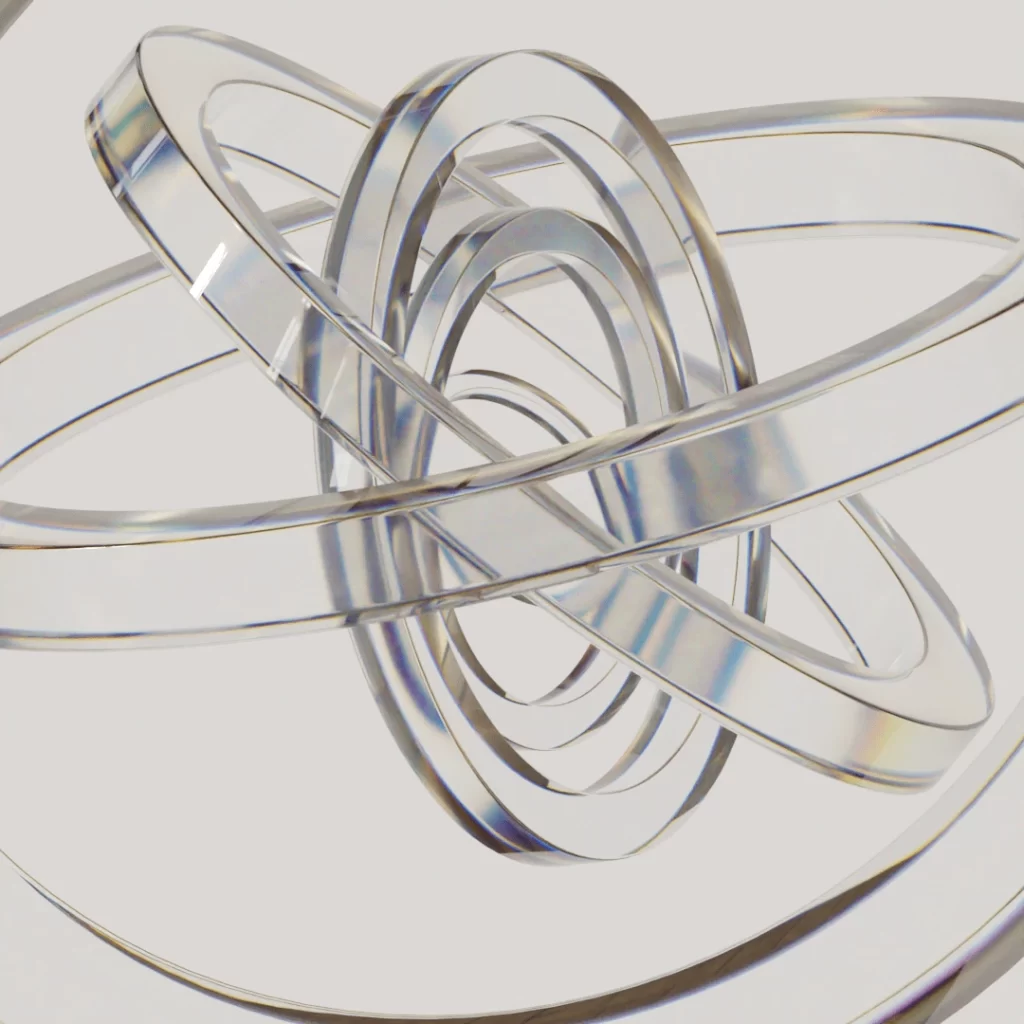 Silver Circle 3D Background