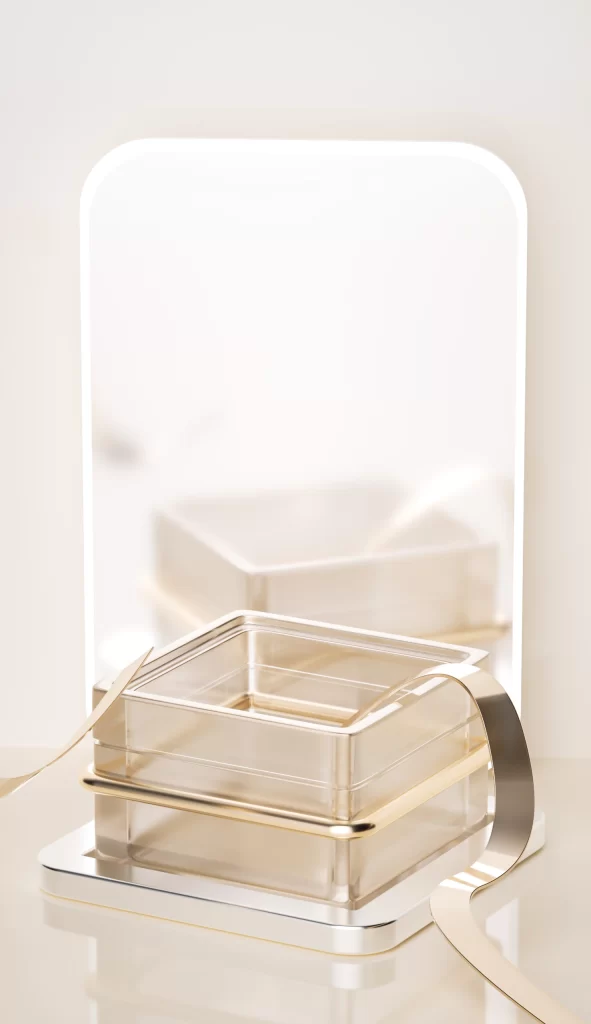 White Cube 3D Background