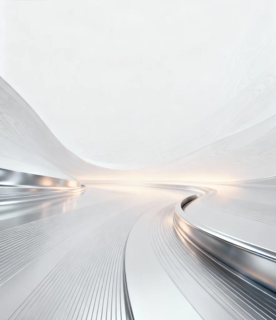 White Curve Bold 3D Background