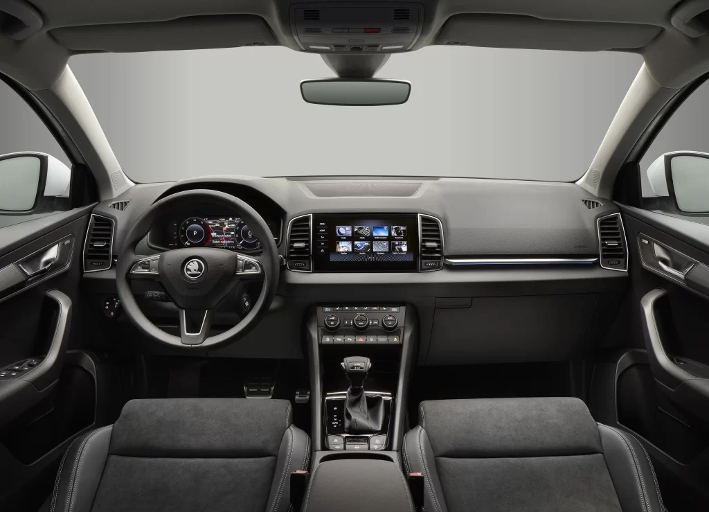 Skoda Interior Front View Black Photography