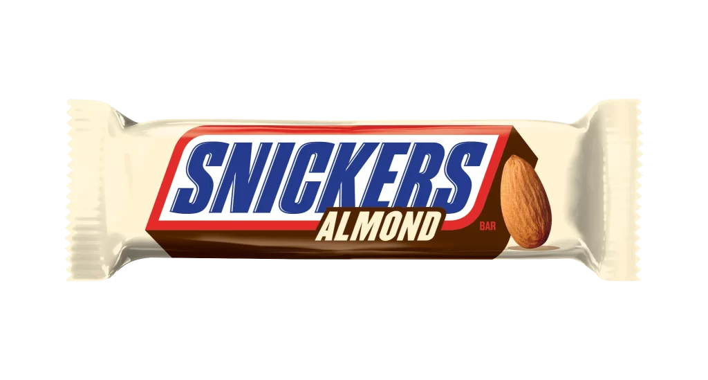Snickers Almond Candy Bar Packaging