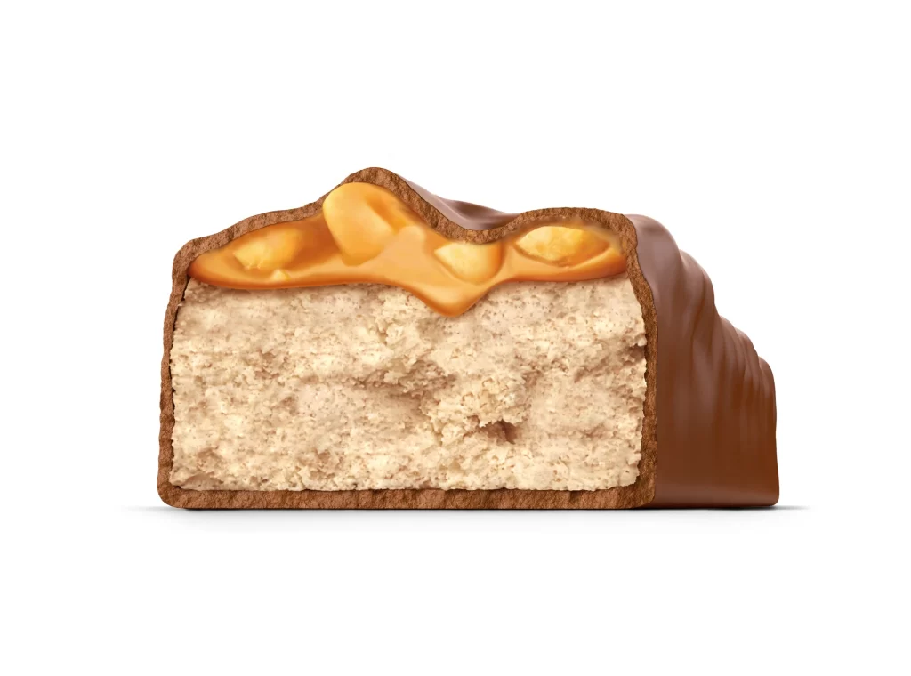 Snickers Candy Bar Caramel Nougat Hero Shot