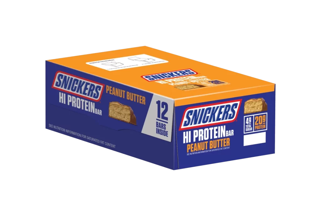 Snickers Hi Protein Bar Box Packaging
