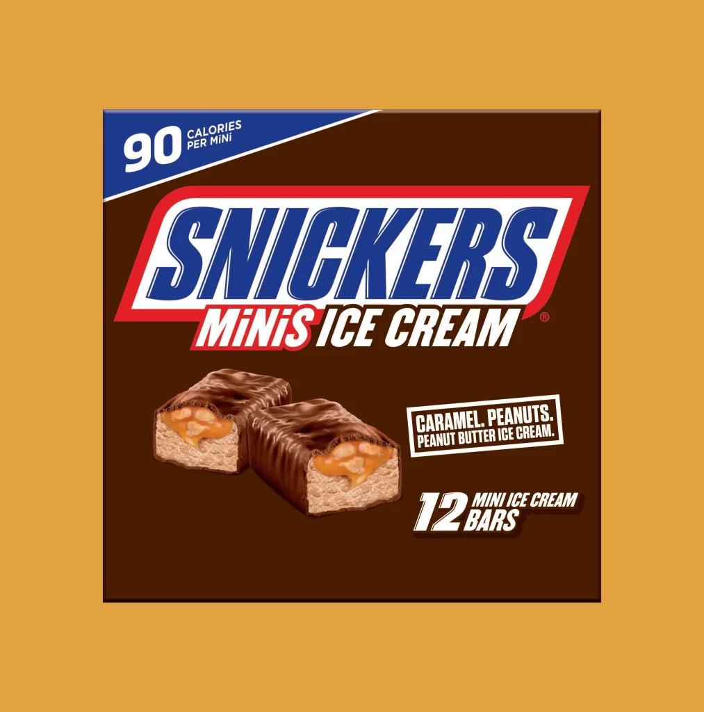 Snickers Mini Ice Cream Bars Packaging