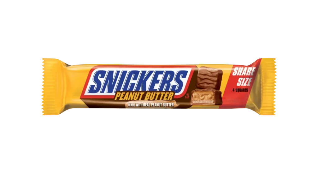 Snickers Peanut Butter Candy Bar Packaging