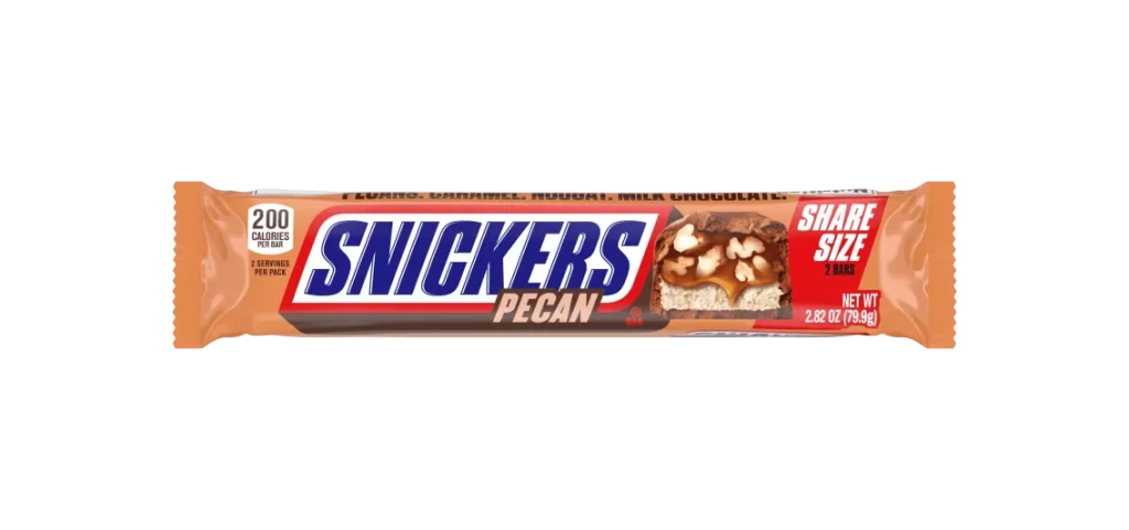 Snickers Pecan Candy Bar Packaging