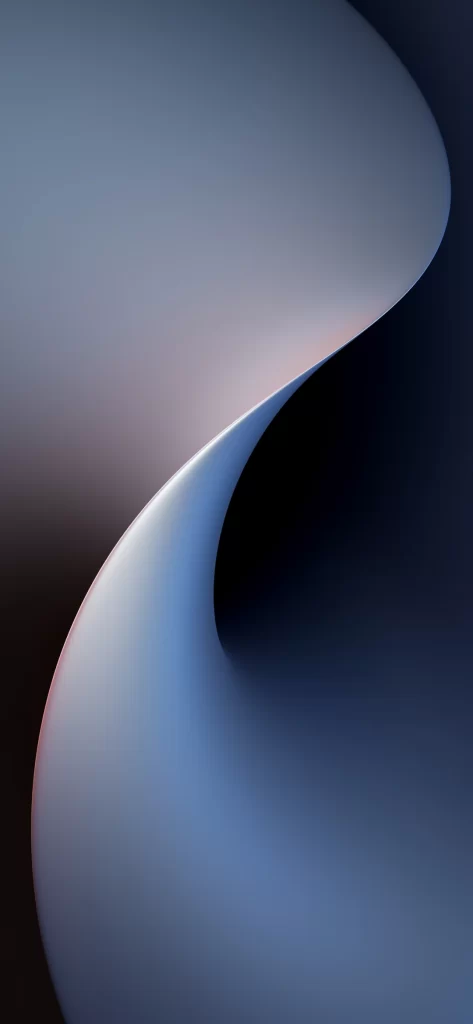 Soft White Gray Flowing Shapes Abstract Render