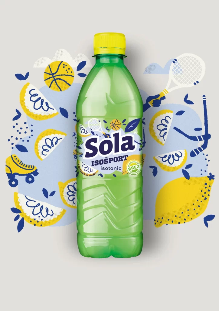 Sola Soda Bottle Illustration