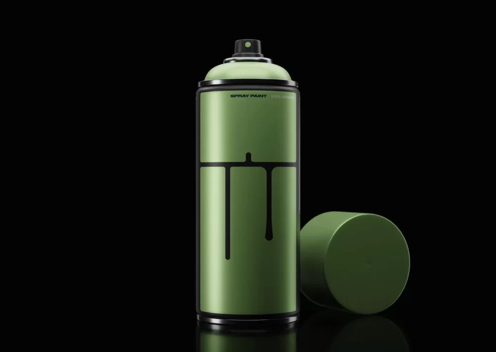 Spray Paint With Cap Off Can