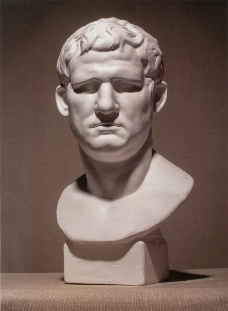 Agrippa Plaster Bust Front View