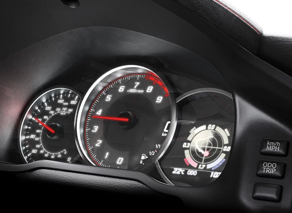 Subaru Dashboard Interior Photography