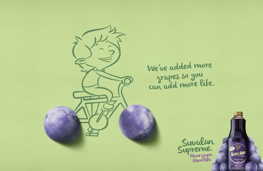 Suvalan Grape Juice Advertisement