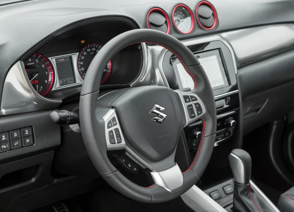 Suzuki Hatchback Black Interior Steering Wheel