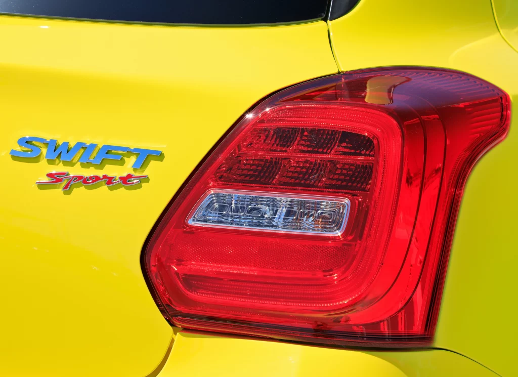 Suzuki Swift Sport Rear View Yellow Car Photography