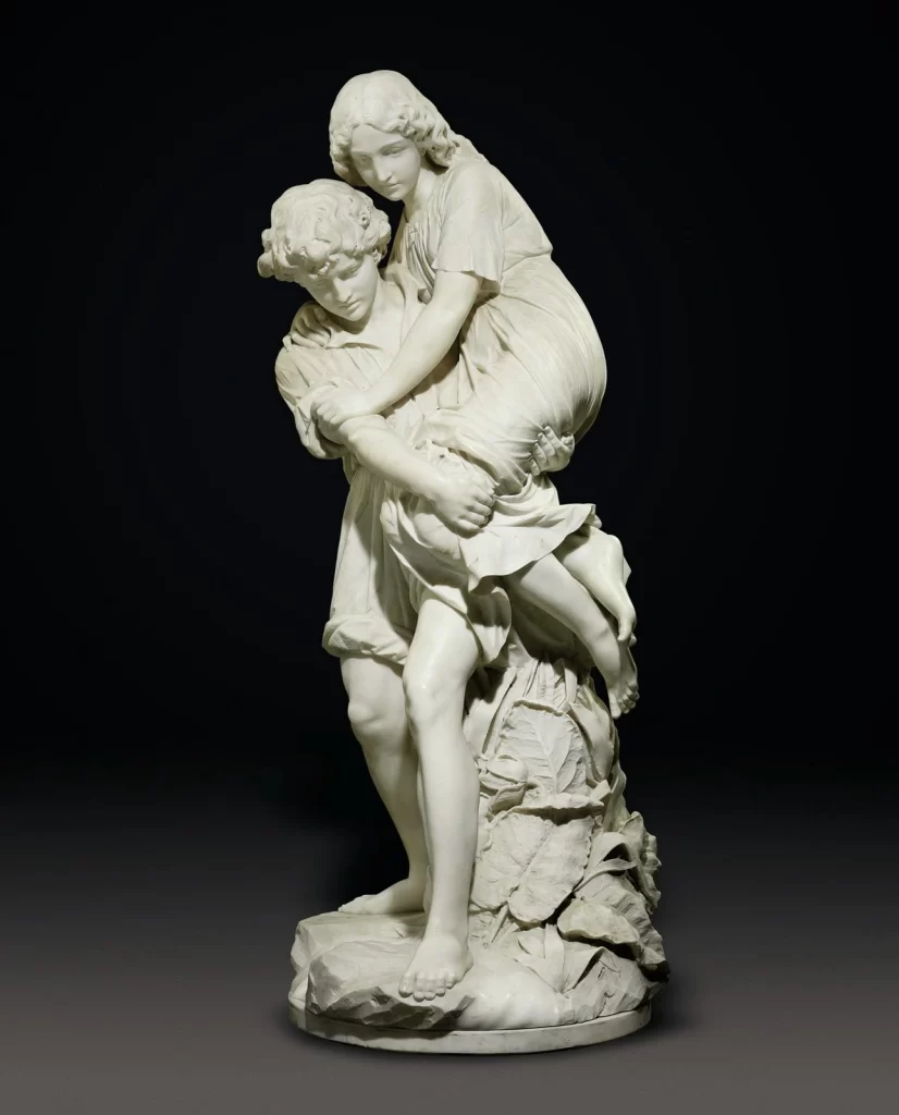 Marble Lovers Embrace Sculpture