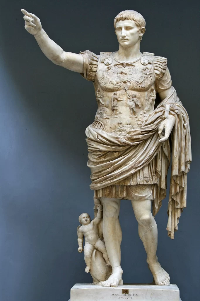 Marble Roman Emperor Statue Cuirass