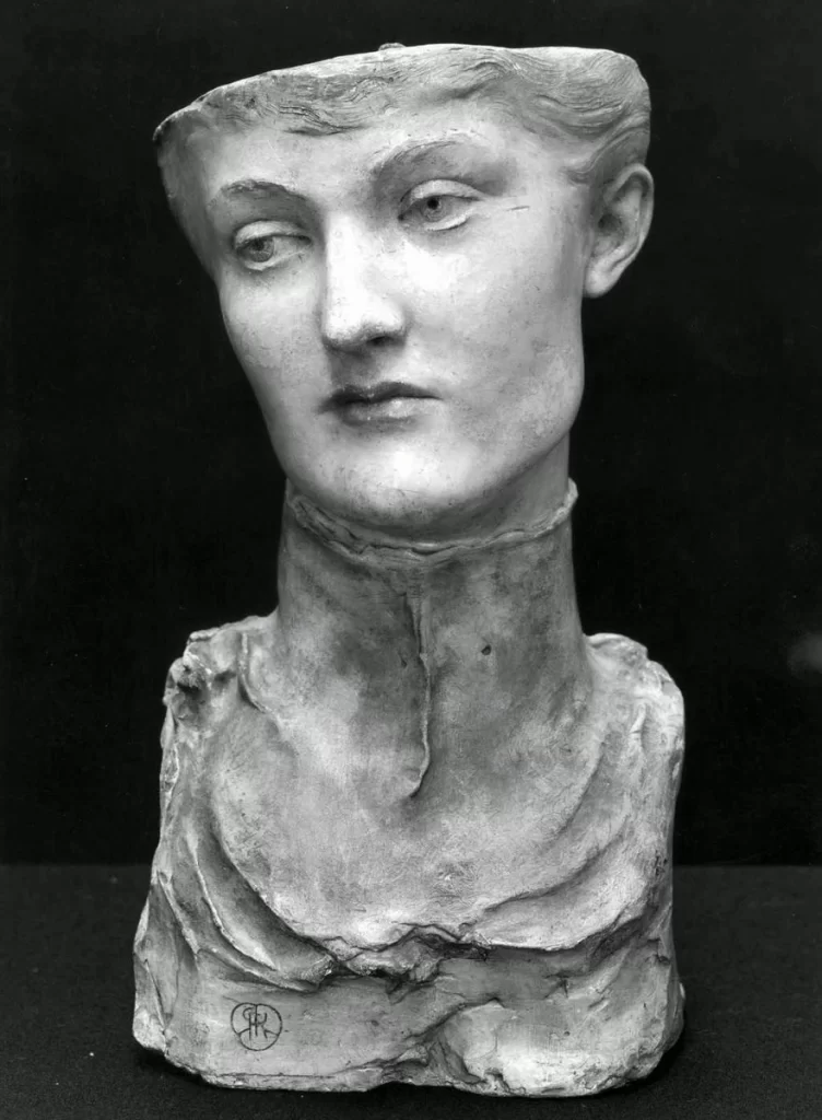 Marble Human Bust Draped Clothing