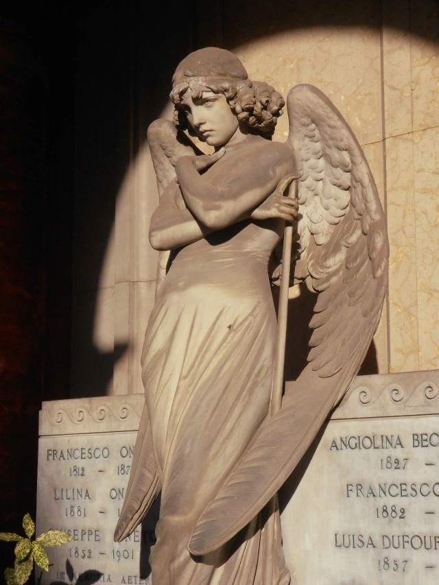 Beige Marble Statue